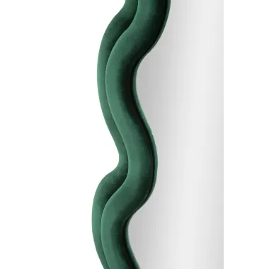 LUSTRO ŚCIENNE Monika Zielone 58x4x160 cm (wymiar lustra 39x124 cm)
